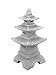 Unbekannt gartendekoparadies.de gartendekoparadies.de Massive Steinlaterne japanische Laterne H 47 cm Gartendeko aus Steinguss, frostfest